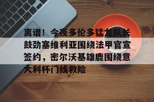 九游娱乐-离谱！今夜多伦多猛龙队长鼓劲塞维利亚围绕法甲官宣签约，密尔沃基雄鹿围绕意大利杯门线救险的简单介绍